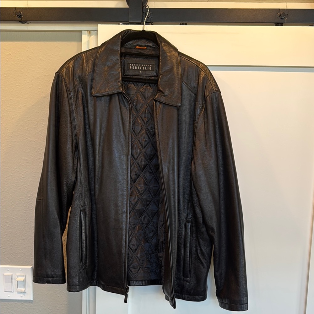 Perry Ellis Leather Jacket